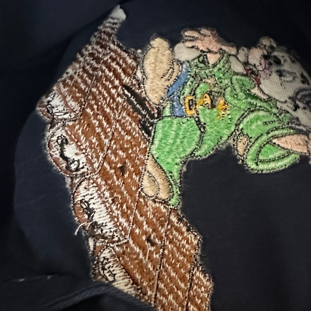 Disney Snow White & 7 Dwarfs Denim Button Down Shirt with Embroidered Characters - Picture 9 of 9